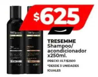 Supermayorista Vital TRESemme Shampoo / acondicionador x 250ml. oferta