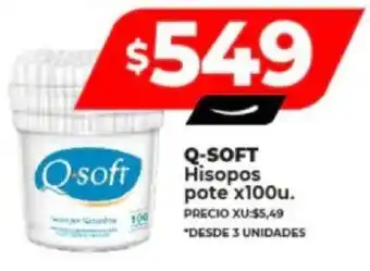 Supermayorista Vital Q-SOFT Hisopos pote x 100u. oferta