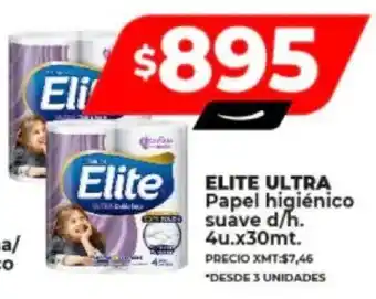 Supermayorista Vital ELITE ULTRA papel higiénico suave d/h. 4u. x 30mt. oferta