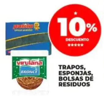 Supermayorista Vital TRAPOS, ESPONJAS, BOLSAS DÉ RESIDUOS oferta