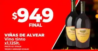 Supermayorista Vital VIÑAS DE ALVEAR Vino tinto x 1,125lt. oferta