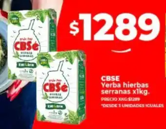 Supermayorista Vital CBSE Yerba hierbas serranas x 1kg. oferta
