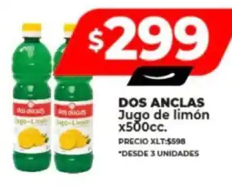 Supermayorista Vital DOS ANCLAS Jugo de limón x 500cc. oferta
