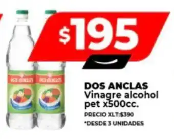 Supermayorista Vital DOS ANCLAS Vinagre alcohol pet x 500cc. oferta
