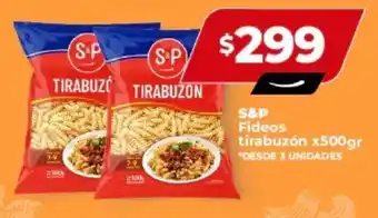 Supermayorista Vital S&P Fideos tirabuzón x 500gr oferta
