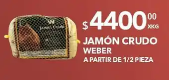 El Milagro Mayorista JAMÓN CRUDO WEBER A PARTIR DE 1/2 PIEZA oferta