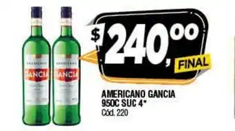 Supermercados Yaguar Gancia Americano 950c Suc 4 oferta