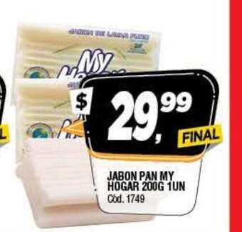 Supermercados Yaguar My Hogar Jabon Pan 200g 1un oferta