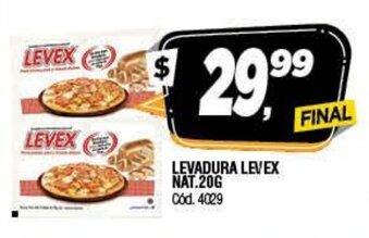 Supermercados Yaguar Levex Levadura Nat 20g oferta