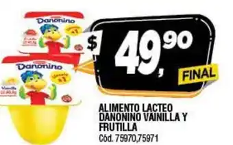 Danonino Alimento Lacteo Vainilla Y Frutilla