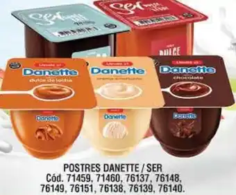 Supermercados Yaguar Postres Danette/Ser oferta