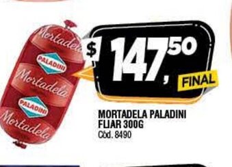 Supermercados Yaguar Mortadela Paladini Fliar 300g oferta