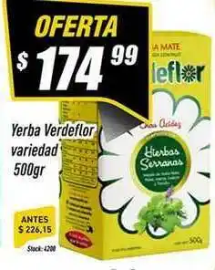 Supermercados Comodin Yerba Verdeflor Variedad 500gr oferta
