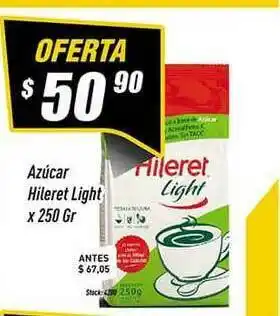 Supermercados Comodin Azúcar Hileret Light x 250gr oferta