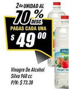 Supermercados Comodin Vinagre De Alcohol Silva 960cc oferta