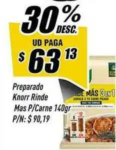 Supermercados Comodin Preparado Knorr Rinde Mas P Carne 140gr oferta