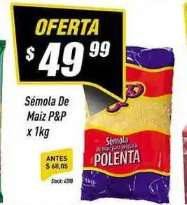 Sémola De Maiz P&p x 1kg