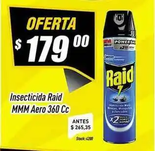Supermercados Comodin Raid Insecticida Mmm Aero 360cc oferta