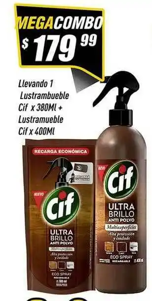 Supermercados Comodin Lustramueble Cif x 400ml oferta
