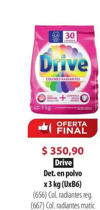 Parodi Drive Det. En Polvo x 3kg oferta