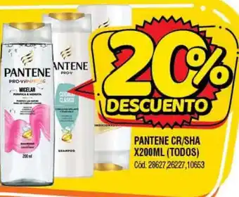 Supermercados Yaguar Pantene Cr/Sha x 200ml (Todos) oferta