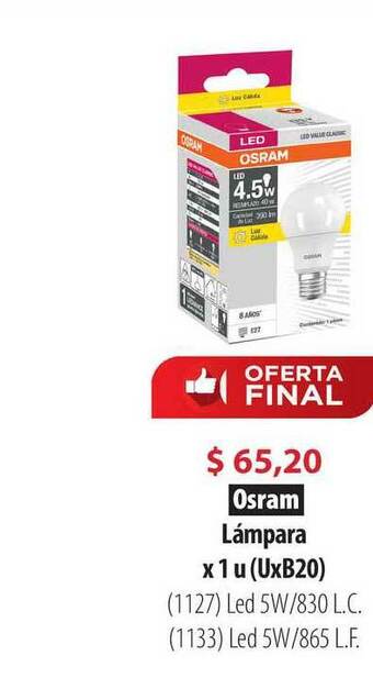 Parodi Osram Lámpara x 1u oferta