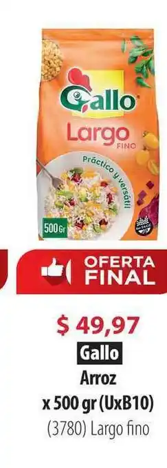 Parodi Gallo Arroz x 500gr oferta
