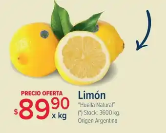 Carrefour Limón Huella Natural oferta