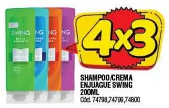 Supermercados Yaguar Swing Shampoo/Crema Enjuague 200ml oferta