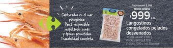Carrefour Langostinos Congelados pelados desvenados oferta