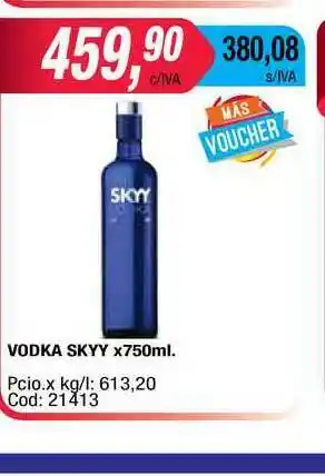 Maxiconsumo Vodka Skyy 750ml oferta