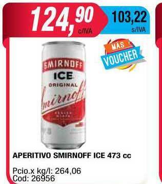 Maxiconsumo Aperitivo Smirnoff Ice x 473cc oferta