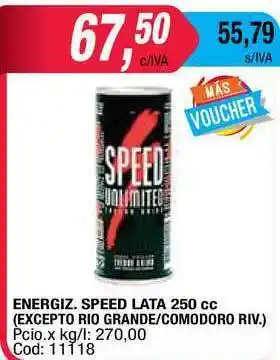 Maxiconsumo Energiz. Speed Lata 250 Cc oferta