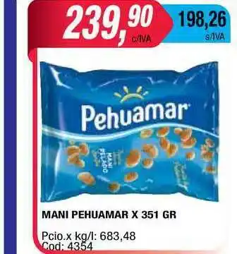 Maxiconsumo Mani Pehuamar x 351gr oferta