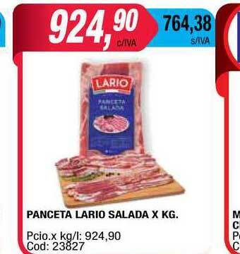 Maxiconsumo Panceta Lario Salada oferta