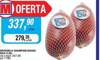Maxiconsumo Mortadela Champion Bocha Chica oferta