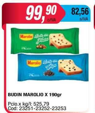 Maxiconsumo Budin Marolio x 190gr oferta