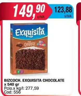 Maxiconsumo Bizcoch. Exquisita Chocolate x 540gr oferta