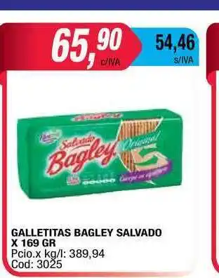 Maxiconsumo Galletitas Bagley Salvado x 169gr oferta