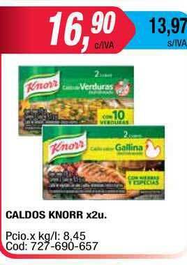 Maxiconsumo Caldos Knorr x2u oferta