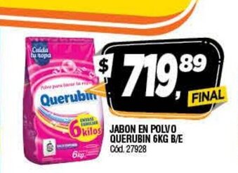 Supermercados Yaguar Querubin Jabon En Polvo 6kg B/E oferta