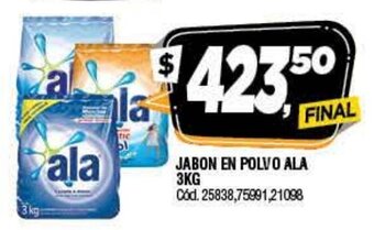 Supermercados Yaguar Ala Jabon En Polvo 3kg oferta