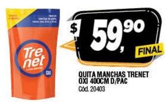 Supermercados Yaguar Trenet Quita Manchas OXI 400cm D/Pac oferta