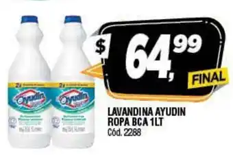 Supermercados Yaguar Ayudin Lavandida Ropa BCA 1LT oferta