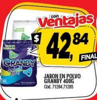 Supermercados Yaguar Granby Jabon En Polvo 400g oferta
