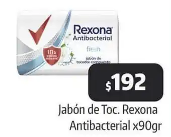 Jabón de Toc. Rexona Antibacterial x90gr