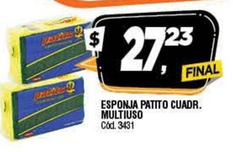 Supermercados Yaguar Esponja Patito Cuadr Multiuso oferta