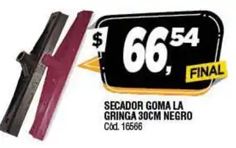 Supermercados Yaguar Secador Goma La Gringa 30cm Negro oferta