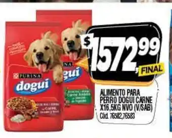 Supermercados Yaguar Dogui Alimento Para Perro Carne x 16,5kg NVO (V/Sab) oferta
