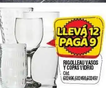Supermercados Yaguar Rigolleau Vasos Y Copas Vidrio oferta